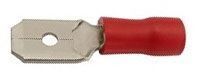 Faston Connector, Red, 6,3MM