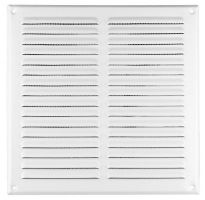 Ventilation Grille, Metal, White, with Anti Insect Net, 250 x 250MM