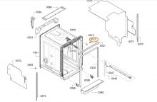 Mounting Kit for Bosch Siemens Dishwashers - 2 pcs. - 10015604 BSH - Bosch / Siemens