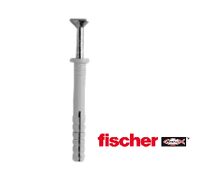 Hammer Fixing Wall Plug UN 8 x 60/20 F, with collar, UPAT (100pcs) Fischer