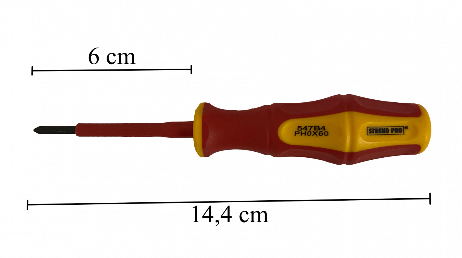 Electrician Cross Head Screwdriver, PH0x060MM, VDE Strend PRO CX547B OTHERS