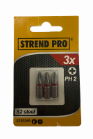 Screwdriver Bit Strend Pro S2, PH2, Set of 3 Pieces OTHERS