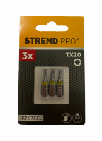 Screwdriver Bit Strend Pro S2, TX20, Set of 3 Pieces OTHERS